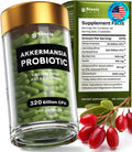Akkermansia Muciniphila Probiotics 320 Billion CFU| Probiotic and Prebiotic | Akkermansia Probiotics for gut health | Inulin Prebiotic Fiber Capsules Astaxanthin & Berberine & Chromium 120 count