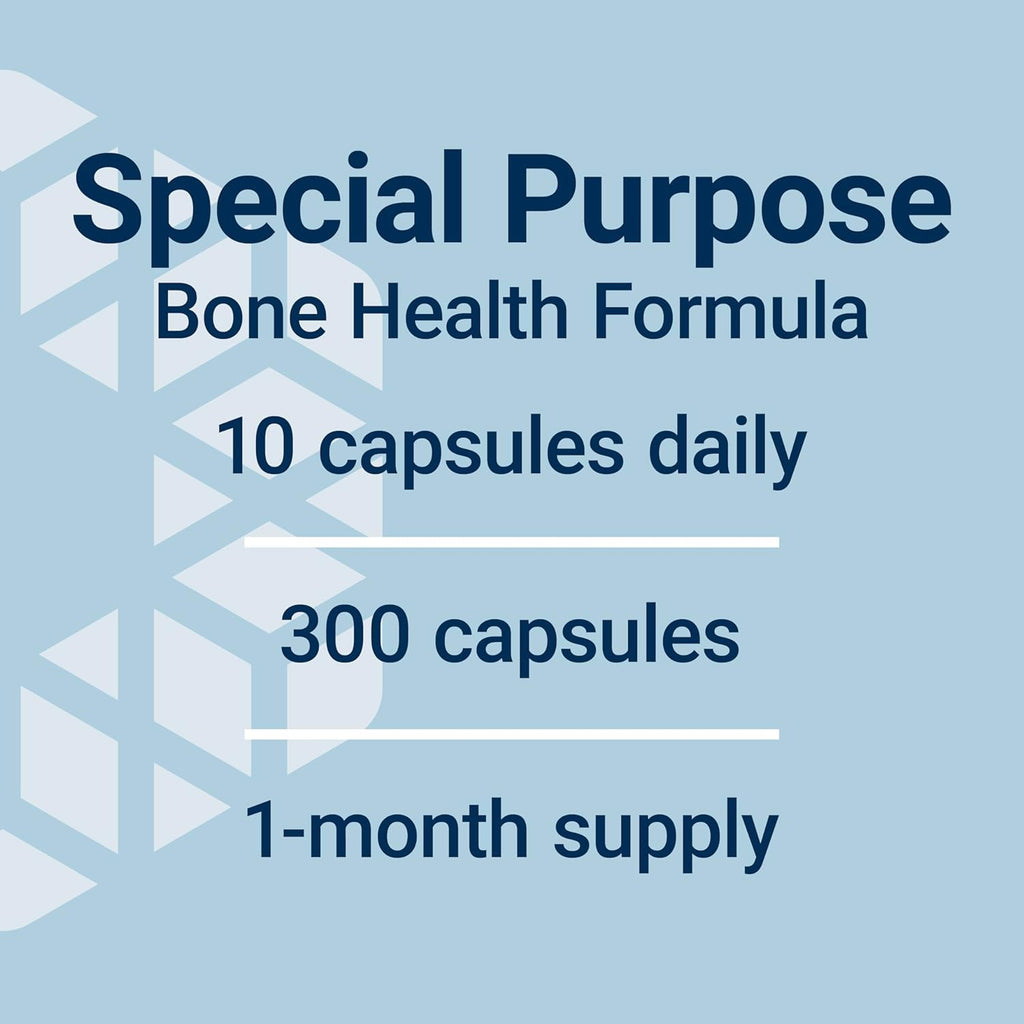 Life Extension Dr. Strum's Intensive Bone Formula, Cissus quadrangularis, Calcium, Vitamin D3, K2, Magnesium, zinc, Potassium, Boron, Bone Health Support Formula, Gluten Free, Non-GMO, 300 Capsules