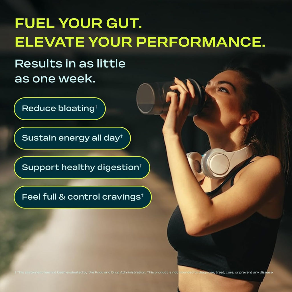 Prebiotic Fiber Supplement for Women & Men – 6g Prebiotic Fiber + Daily Powder Blend for Gut Health, Bloating, Regular Digestion & Energy – Soluble & Insoluble, Sugar Free, Unflavored, 30 Servings