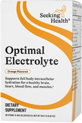 Seeking Health Optimal Electrolyte Sticks - Electrolyte Drink for Hydration, Heart & Muscle Recovery† Support - Supports Active Lifestyle - Vegan, Gluten-Free & Non-GMO - Orange Flavor, 30 Sticks