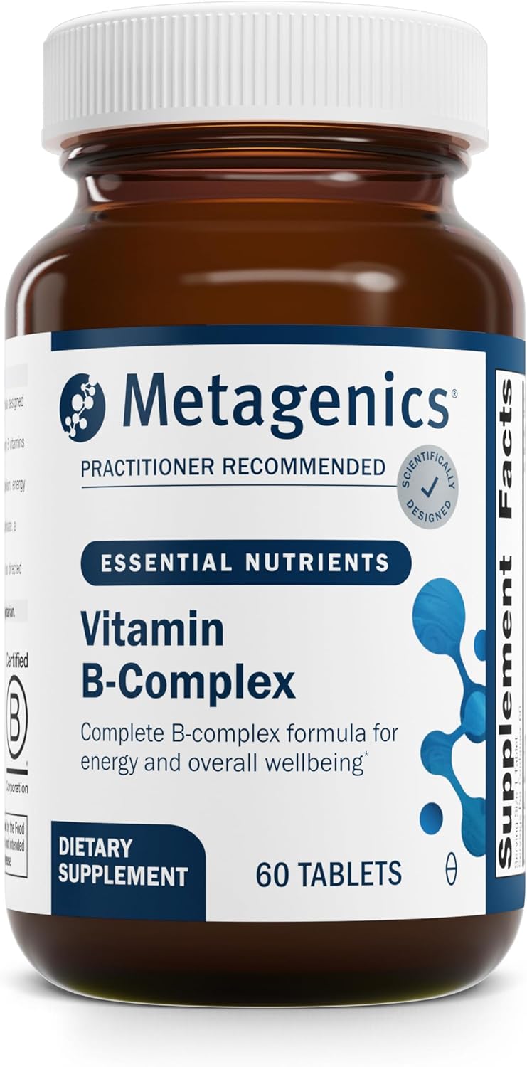 Metagenics Vitamin B-Complex - Energy Support & Healthy Stress Response* - with Vitamin B6 & B12 - Vegetarian & Gluten-Free - 60 Tablets