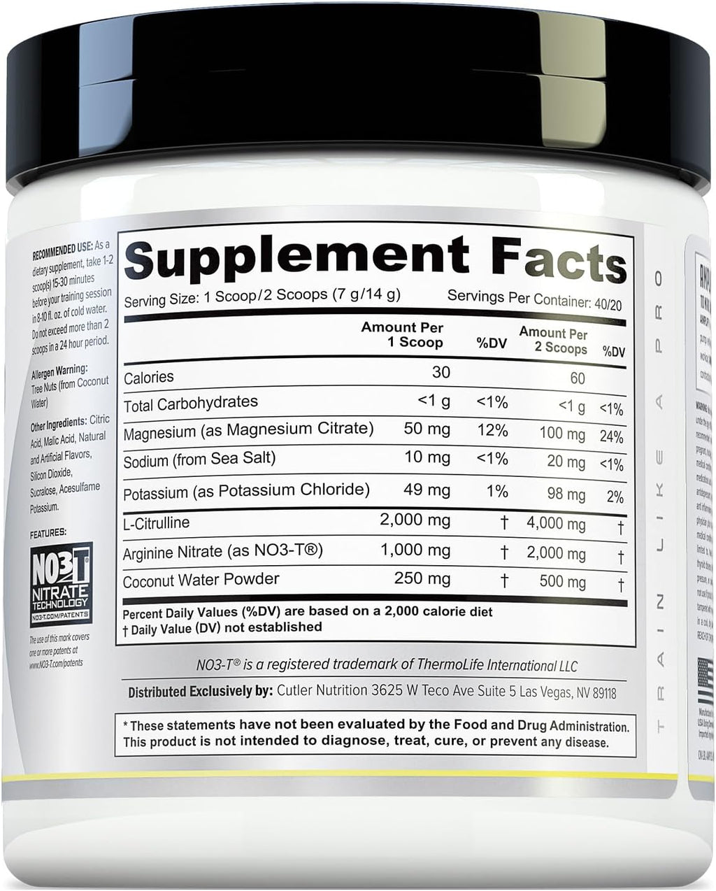 Cutler Nutrition Amplify Pump Pre Workout Caffeine Free Nitric Oxide Booster containing Arginine and Citrulline Pre-Workout for Maximum Pumps Sour Lemonade Flavor