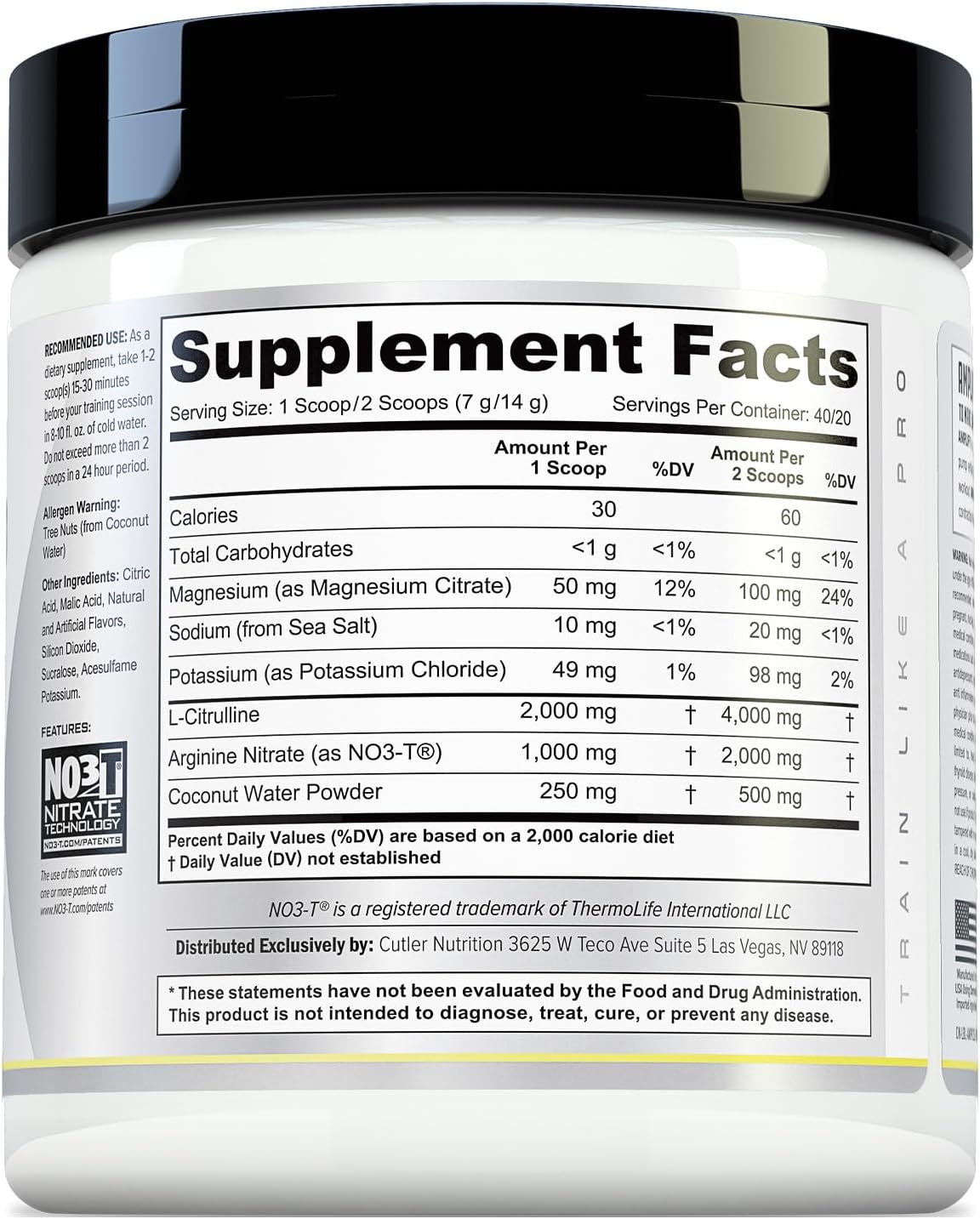 Cutler Nutrition Amplify Pump Pre Workout Caffeine Free Nitric Oxide Booster containing Arginine and Citrulline Pre-Workout for Maximum Pumps Sour Lemonade Flavor