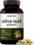 Olive Leaf Extract 30000mg, 240 Capsules | 40% Active Oleuropein, 50:1 Herbal Equivalent – Rich in Polyphenol & Flavonoid Antioxidants for Immune & Heart Health – Non-GMO