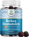 Pure Calm and Relaxing Magnesium Supplement - Magnesium for Stress Support & Rest Ease for Adults - High Absorption Mg Citrate Gummies with L Theanine & Ashwagandha for Muscle Cramps - 90 Count