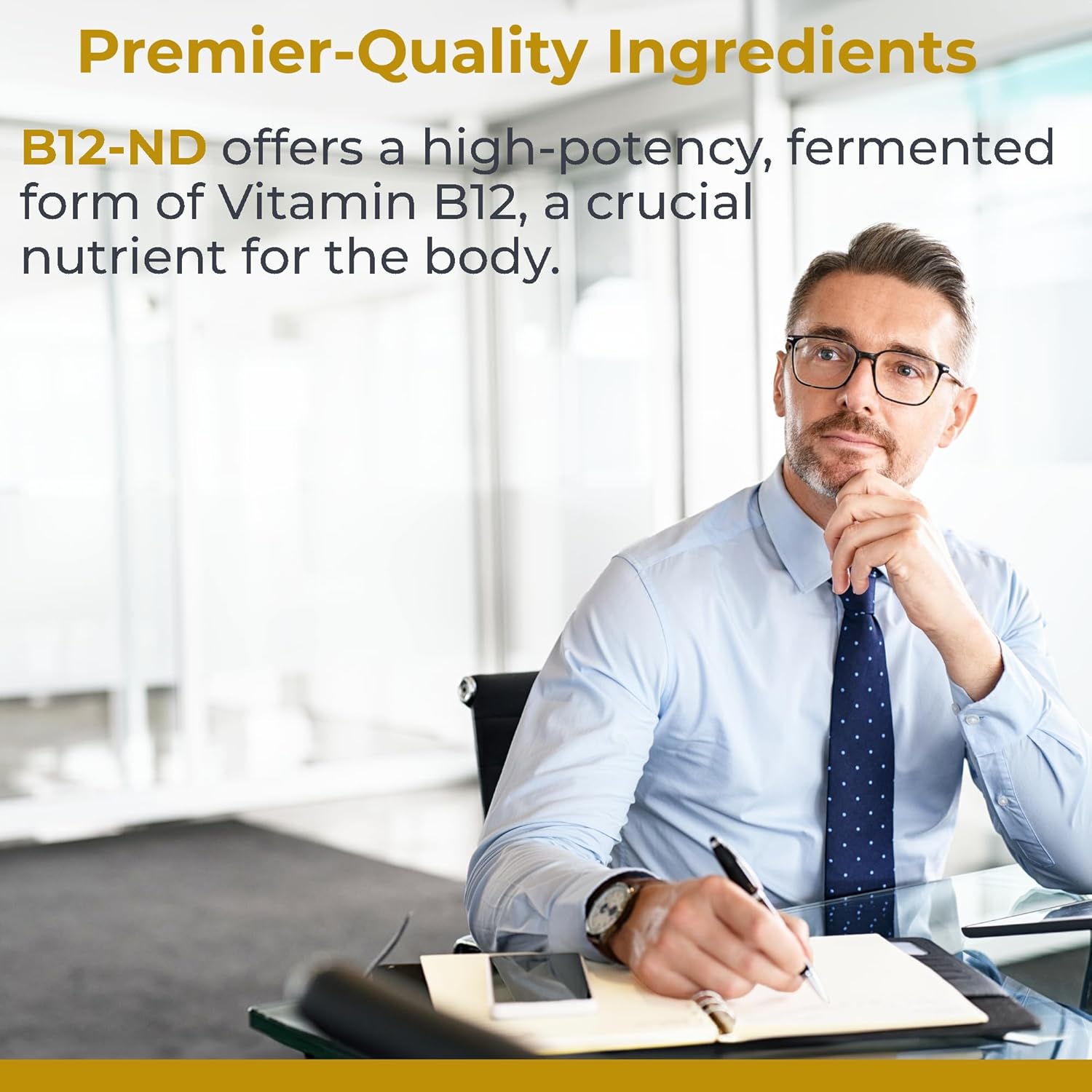 Premier Research Labs B12-ND - Vitamin B12 Liquid, B12 Sublingual, B12 Vitamins, B12 Drops, B-12 Tincture with Methylcobalamin, Adenosylocobalamin, Hydroxcobalamin, 1000 mcg B12 Per Serving - 2 Fl Oz