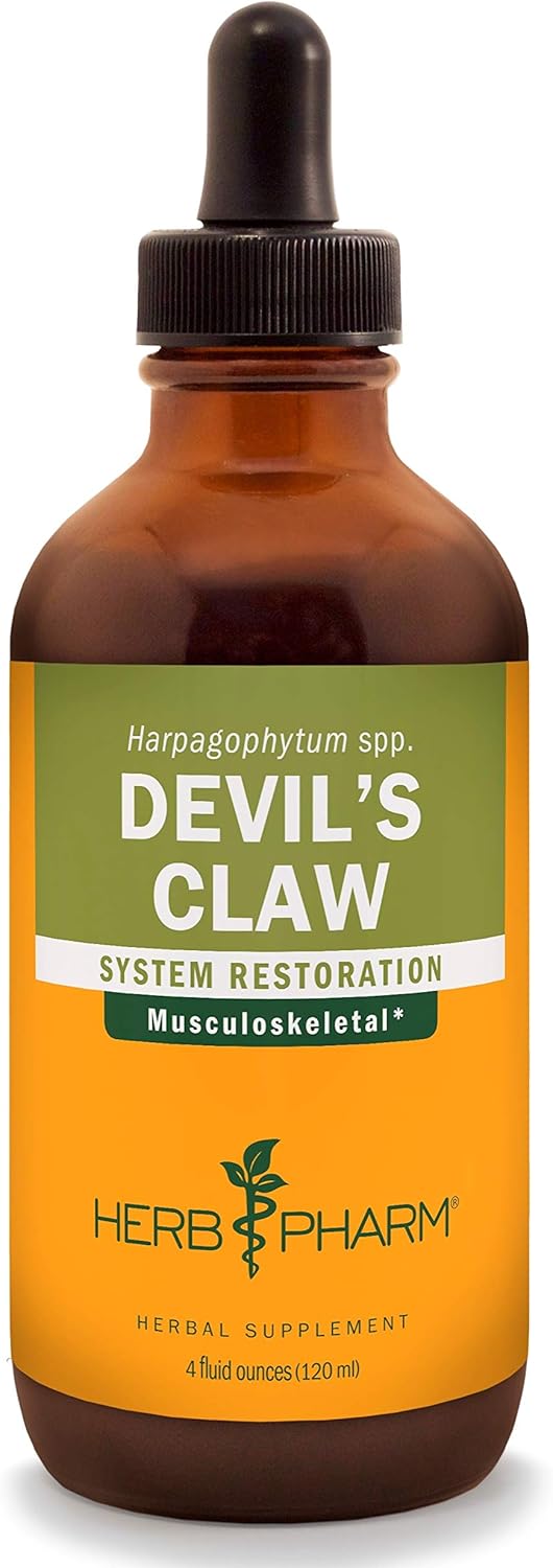Herb Pharm Devil's Claw Liquid Extract for Musculoskeletal System Support - 4 Ounce