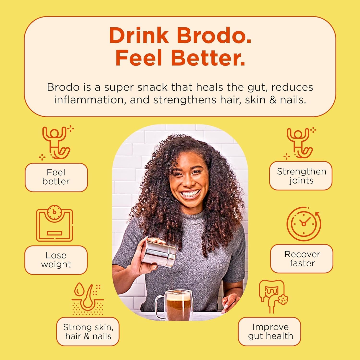 Brodo Organic Chicken Bone Broth, Protein-Rich Bone Broth with Collagen, Nourishing Chicken Broth Low Sodium for Sipping and Cooking, Slow-Simmered for Deep Flavor, (4x 25 oz. Pouches)