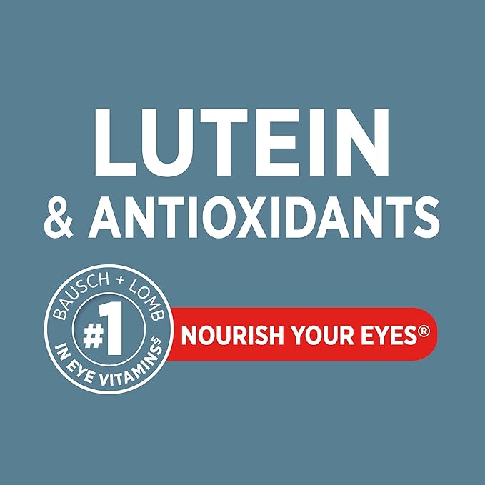 Ocuvite Eye Vitamin & Mineral Supplement, Lutein & Antioxidant Vitamins A, C & E, Zinc for Eye Health & Support, Vitamins for Eyes, 60 Tablets