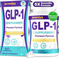 GLP-1 Supplements Women & Men, 14-in-1 GLP1 for Daily GLPl Level*,Metabolism*, Digestion & Energy, 5X Advance Formulate GLP 1 with Akkermansia Probiotic, 60 Caps