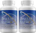 Immune Support Supplement Highly Purified Beta Glucan 500 mg per Capsule beta glucan Fiber Supplement (Pack of 2-500mg beta glucan Powder per Capsule)