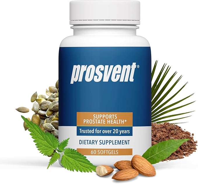 Advanced Men's Prostate Support Natural Supplement with Saw Palmetto, Vitamin D, and Zinc to Ease Urinary Frequency & Urgency (60 Count)