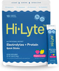 Hi-Lyte Electrolytes + Protein Quick Sticks Raspberry Lemon, 16 Servings