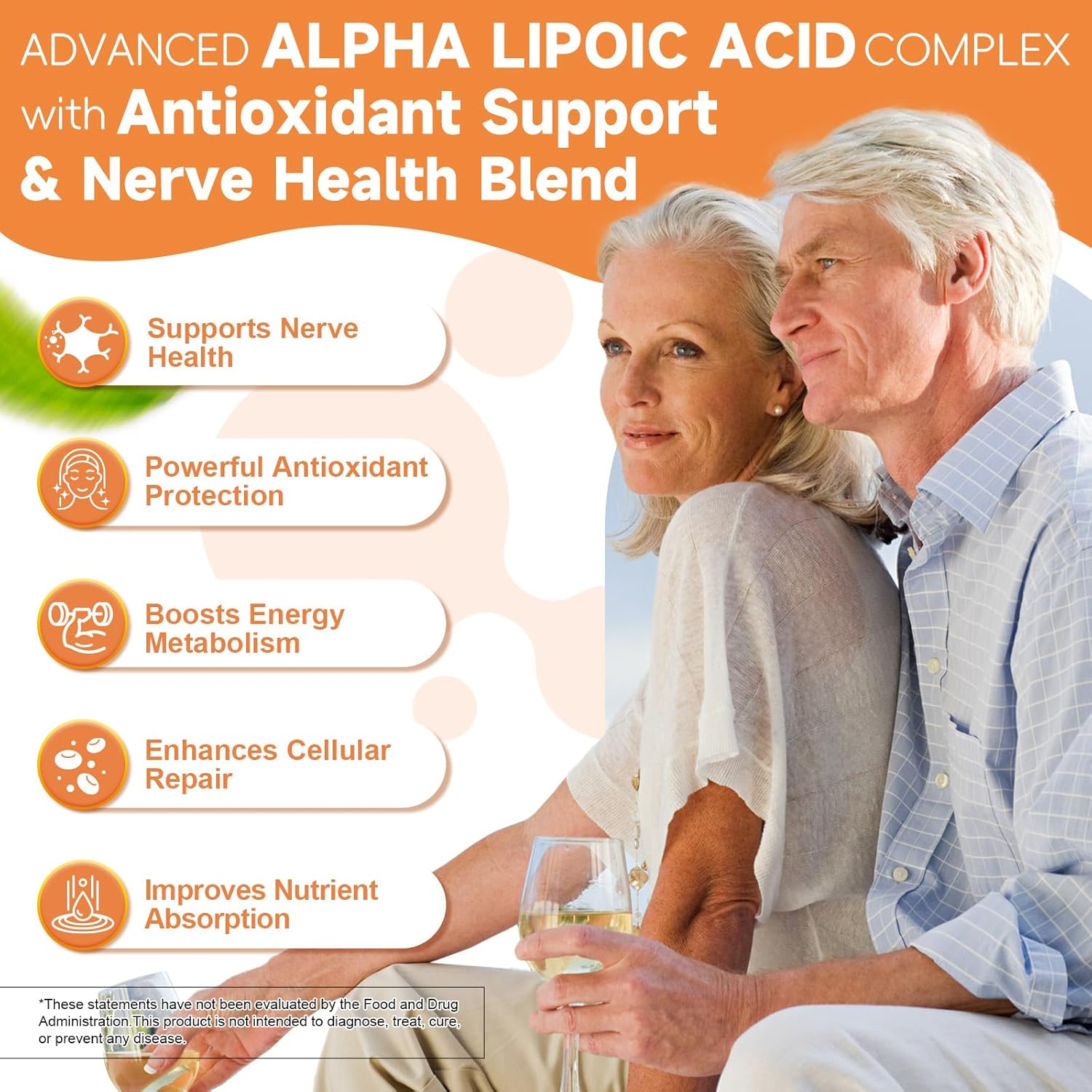 Alpha Lipoic Acid 600mg with Benfotiamine 300mg - ALA Supplement for Neuropathy Support Nerve Health & Antioxidant, Cell Energy, Metabolism and Anti-Aging, Non-GMO, Gluten Free, Vegan 120 Counts