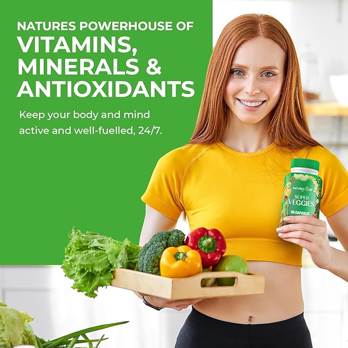 Nature's Core Fruit and Veggie Supplement - 360 Capsules -100% Whole Super Fruit and Super Vegetable Supplements & Vitamin, Made in USA, Soy Free, Vegan- 90 Count (Pack of 4)
