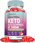 Ultra Prime Keto ACV Gummies Extreme 2000MG UltraPrime Keto Gummies Apple Cider Vinegar Formulated with Pomegranate Beet Juice Powder B12 Vegan Non GMO 60 Gummys