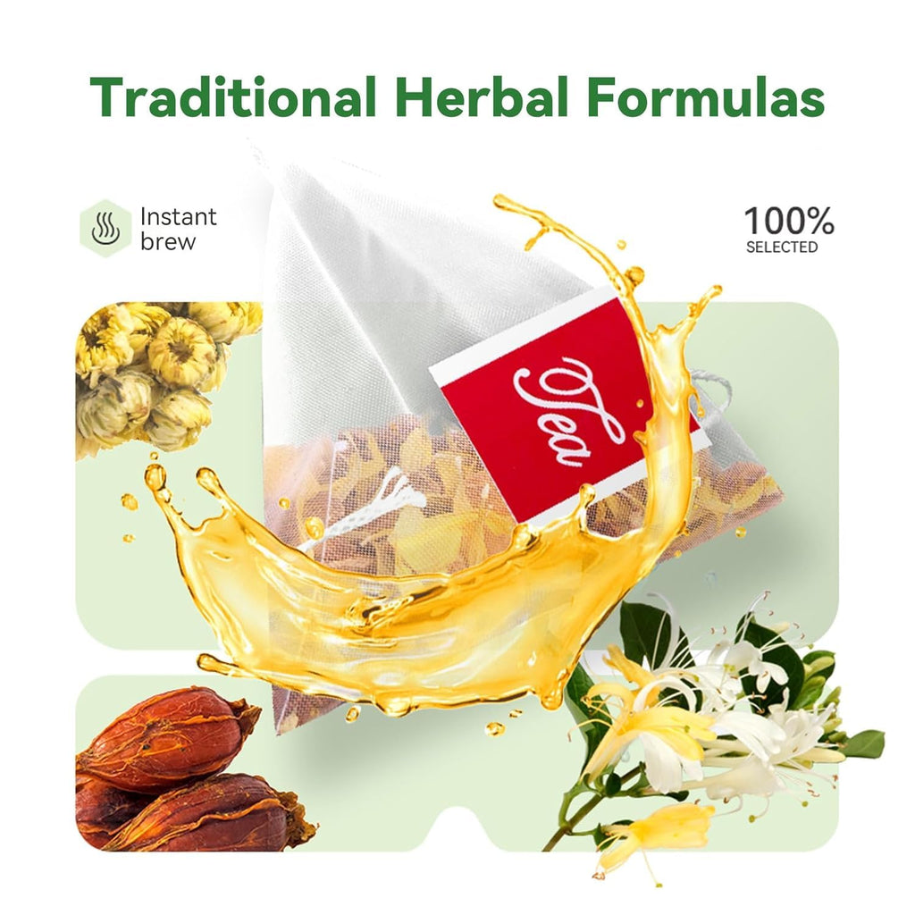 20 Bags Chicory & Gardenia Herbal Tea - Supports Blood Sugar, Digestion, Weight & Sleep, Natural Sugar-Free Blend, Vegan & Caffeine-Free (3)