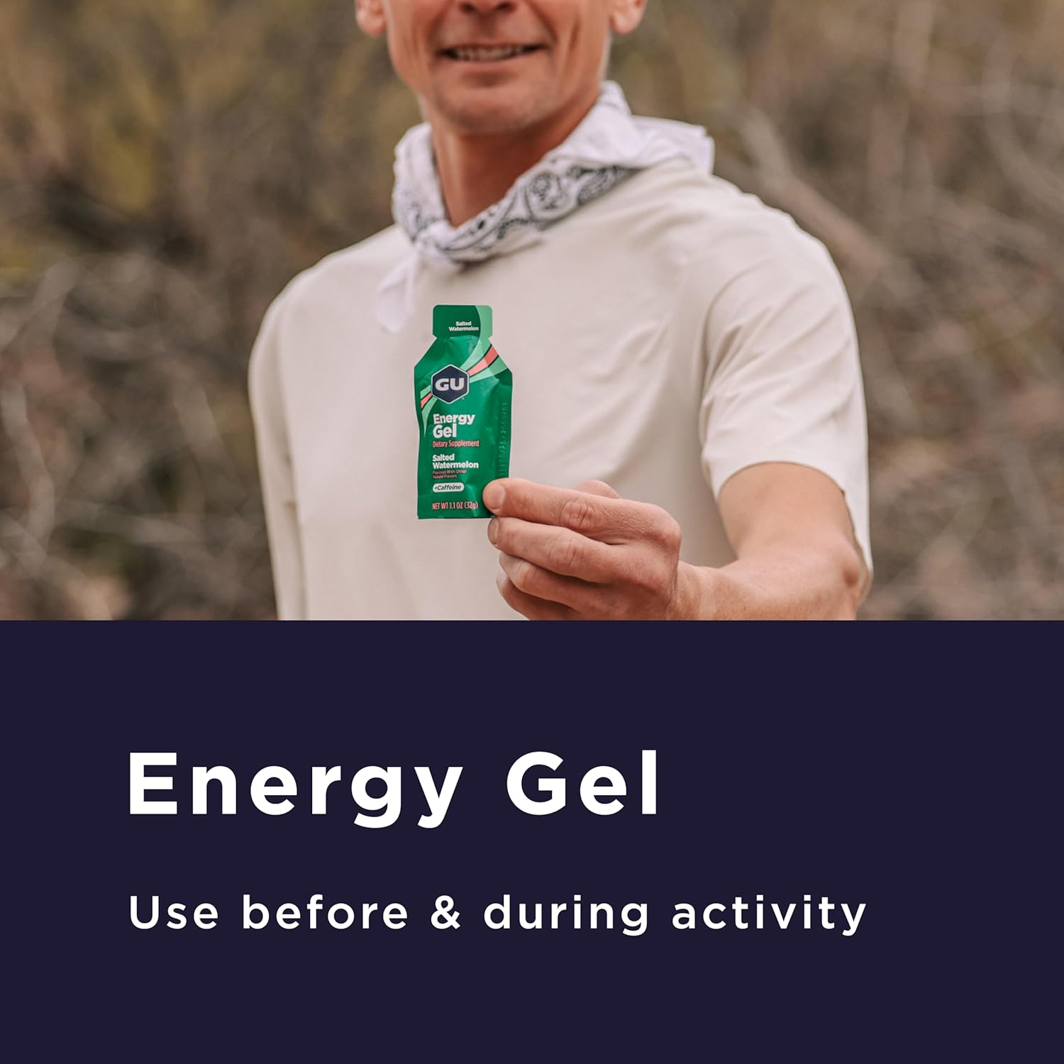 GU Energy Original Sports Nutrition Energy Gel, Vegan, Gluten-Free, Kosher, and Dairy-Free On-the-Go Energy for Any Workout, 24-Count, Cola Me-Happy