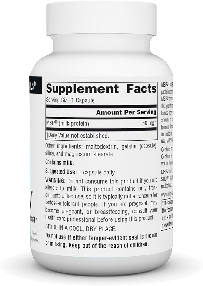 Source Naturals MBP Bone Renew, Milk Protein for Advanced Density Support* - 60 Capsules