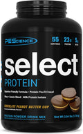 PEScience Select Protein Powder, Whey and Casein Blend, Clean Protein Powder for Women and Men, Low Calorie, Low Carb, Keto Friendly, Gluten Free, Chocolate Peanut Butter Cup, 55 Servings