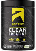 Ascent Clean Creatine Monohydrate Powder - 5G Per Serving, Creapure Creatine Supplement - Unflavored, 100 Servings