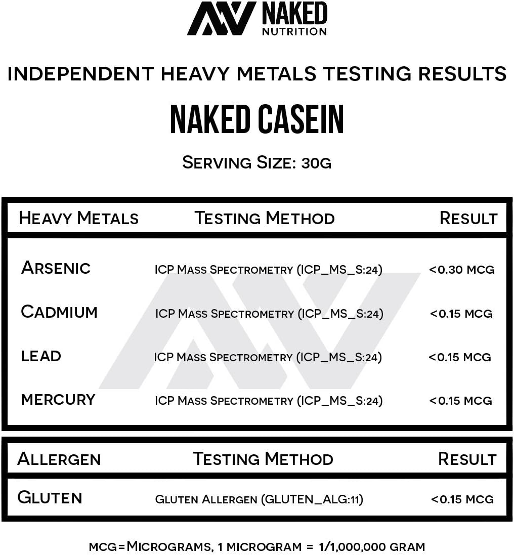 NAKED Casein - 1Lb Micellar Casein Protein - Bulk, GMO-Free, Gluten Free, Soy Free, Preservative Free - Stimulate Muscle Growth - Enhance Recovery - 15 Servings