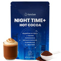 Magnesium Hot Cocoa for Sleep, Superfood Cocoa Powder, 10 Mushroom Blend with Magnesium Glycinate, 5mg Melatonin, L-Theanine & Ashwagandha | Calm & Relax Support | Non-GMO, Dairy-Free, 10.58 OZ