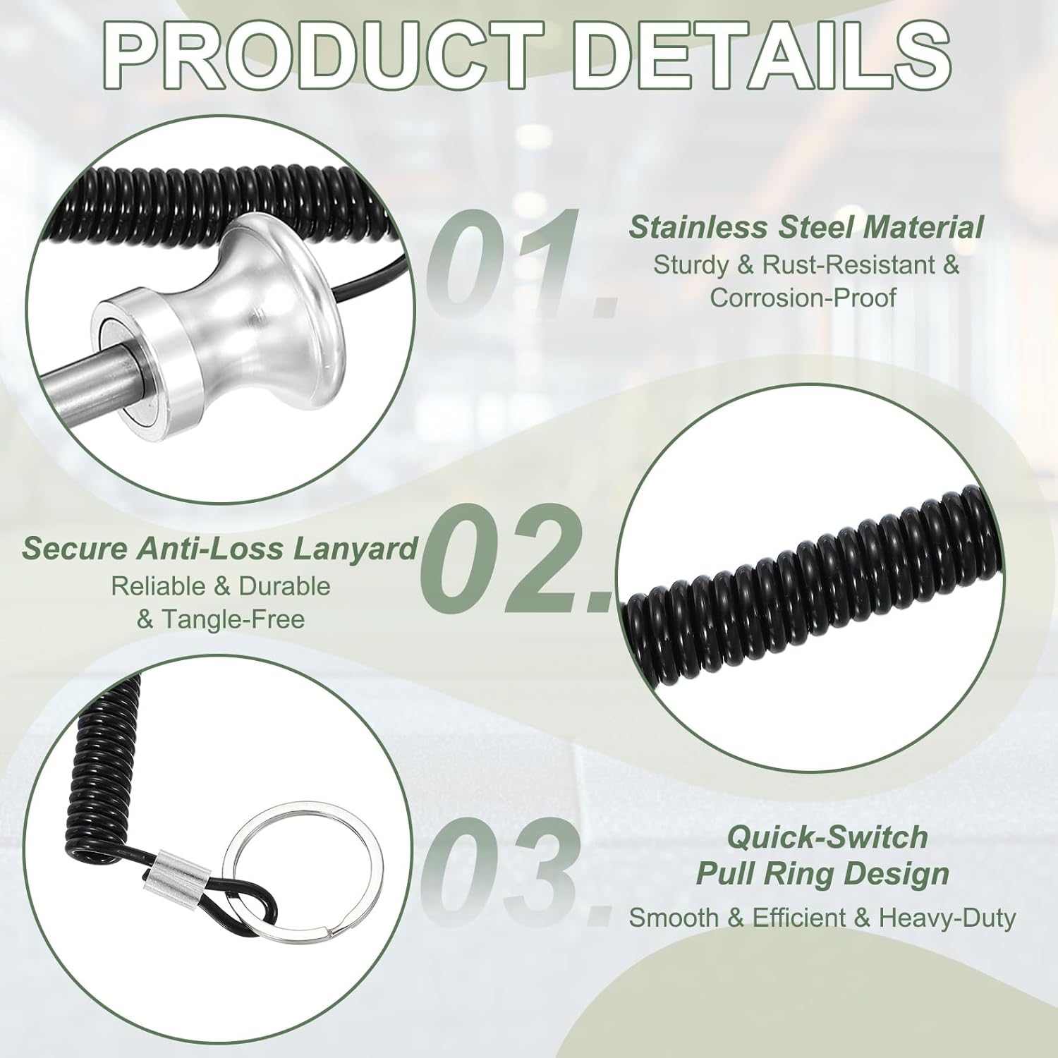 Weight Stack Pin, Weight Gym Pin Strength Training Equipment Replacement with Pull Rope for Home Gym Club