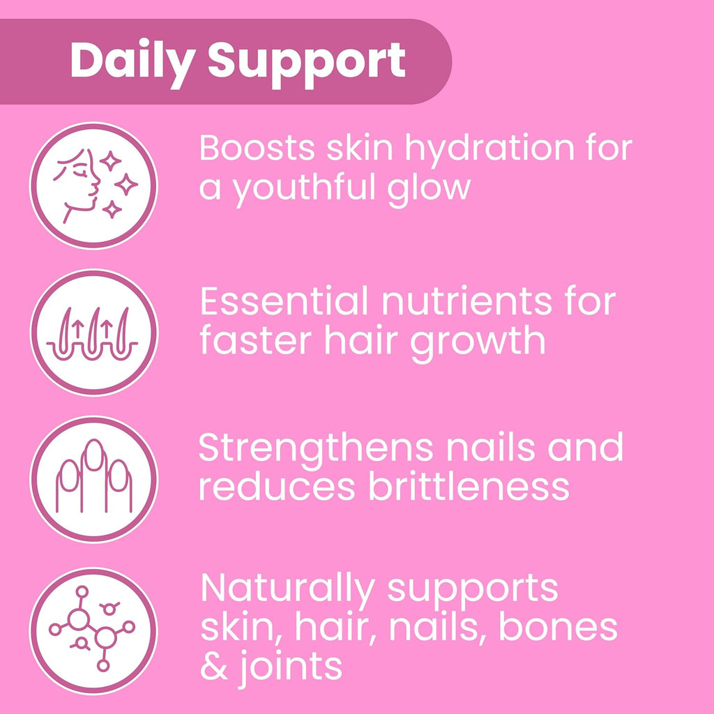 Sanar Naturals Collagen Pills with Biotin, Vitamin C - Supports Healthy Hair, Skin and Nails - Boost Hair Growth & Strong Nails - Collagen Biotin Supplement, 150 Capsules