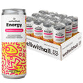 WellWithAll Strawberry Lemonade Energy Drink – Caffeine from Tea – With Vitamin C – Lightly Sparkling Beverage – Fruit & Veggie Juice Blend – 12 Oz (Pack of 12)