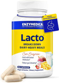 Enzymedica Lacto, Advanced Lactase Pills for Dairy Support, Helps Break Down Lactose, Casein & Fat, Dairy Relief Pills, Vegan, 90 Capsules