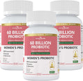 Probiotics for Women Digestive Health - 60 Billion Vaginal Probiotic Organic Prebiotics with Cranberry & D-Mannose for Gut, Urinary, Immune Health, Vegan & Non-GMO | 270 Capsules