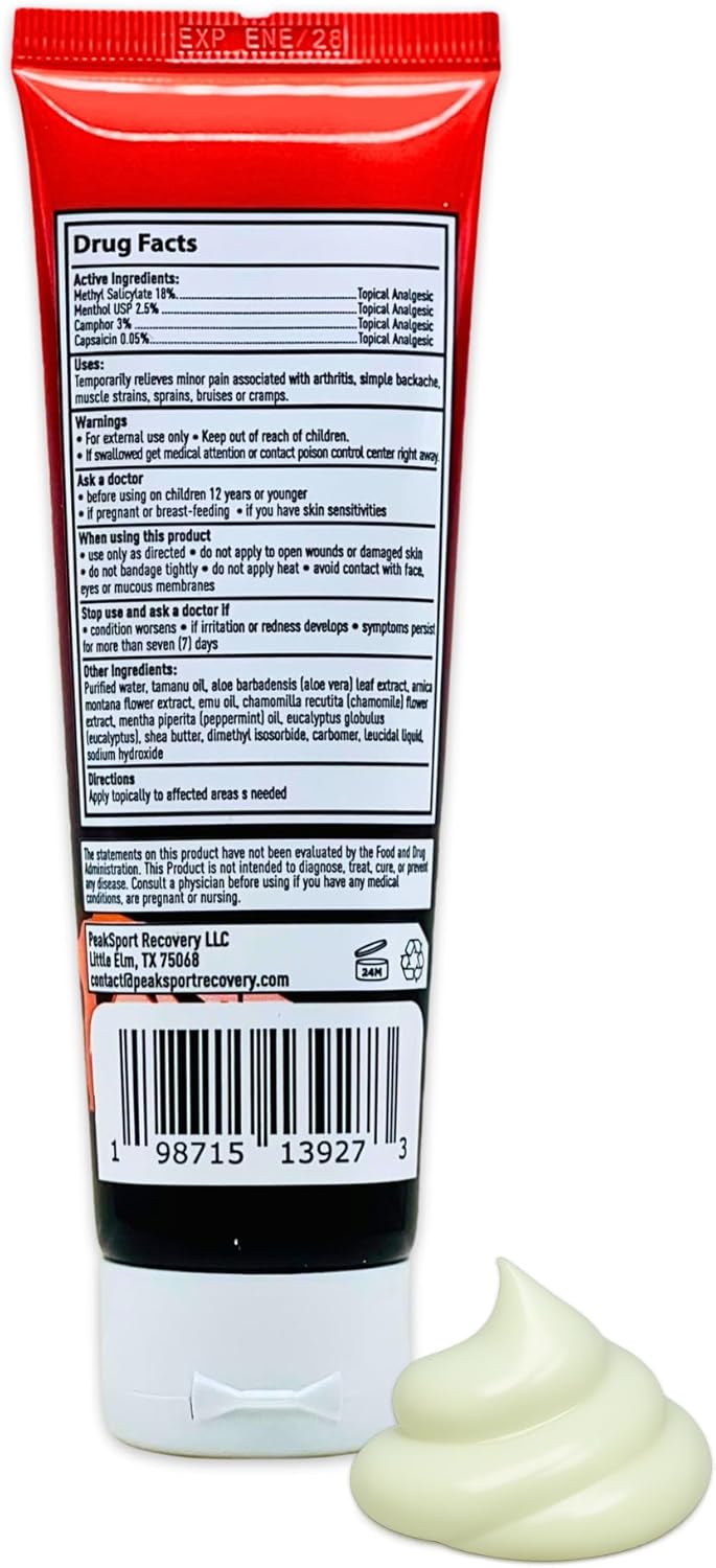Redline Ignite – Warm-Up Muscle Rub for Hockey Players – Pre-Game Joint & Muscle Activation Cream – 3 oz