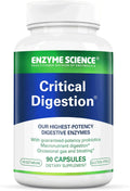 Critical Digestion - Digestive enzymes for Women and for Men with probiotics - High Potency Support for Digestion - Digestive Health – Enzimas digestivas y probioticos - 90 Capsules