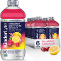 Kinderlyte Advanced Electrolyte Solution, 2X Faster Hydration vs. Water Alone, No Artificial Sweeteners or Flavors, No Synthetic Dyes, Raspberry Lemonade, for Kids and Adults, 33.8 fl oz (Pack of 6)