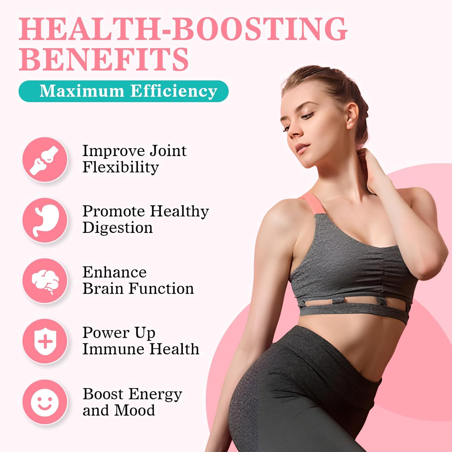 Sugar Free Collagen Gummies for Women Men, Multi Collagen Peptides Gummies Type I II III V X with Biotin Vitamin A B C D E for Hair Skin Nails, Strawberry Flavor, 60 Count