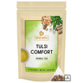 BREWIX Holy Basil Tea Bags (15 Pyramid Tea Bags) | Tee With Tulsi Leaves and Chamomile | Caffeine Free, Calming Herbal Tea With Fresh and Cool Flavor
