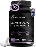 Apigenin Supplement 100mg│98% Highly Purified│Apigenin Supplement for Sleep, Mood, Cognition and Relaxation│Non-GMO, No Fillers - 60 Capsules
