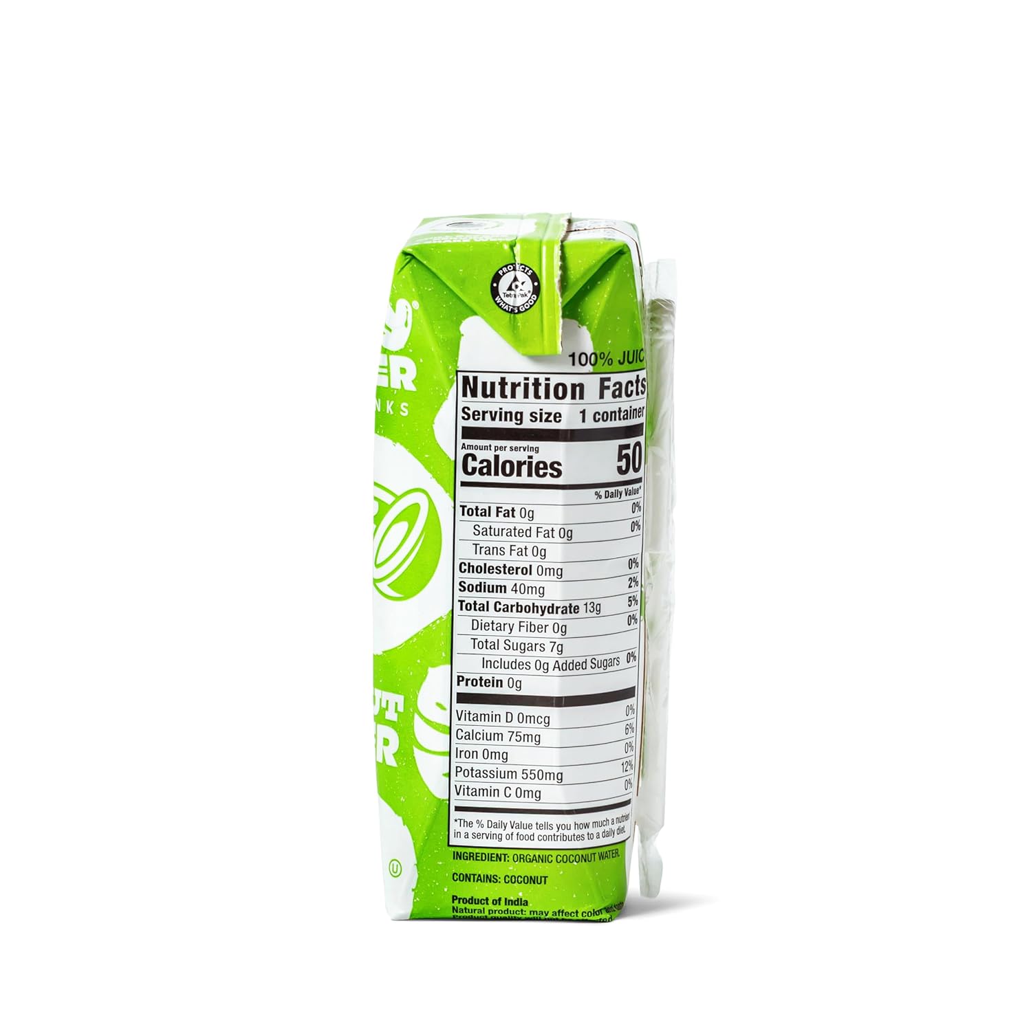 Groovy Glacier Coconut Water - Premium Quality Coconut Water - 8.45 Fl Oz - Pack of 12