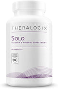 Theralogix Solo Multivitamin & Multimineral Supplement Without Iron - 90-Day Supply - Iron-Free Multivitamin - Support for Women & Men - Vitamin D3, Vitamin C & B Vitamins - NSF Certified - 90 Tablets