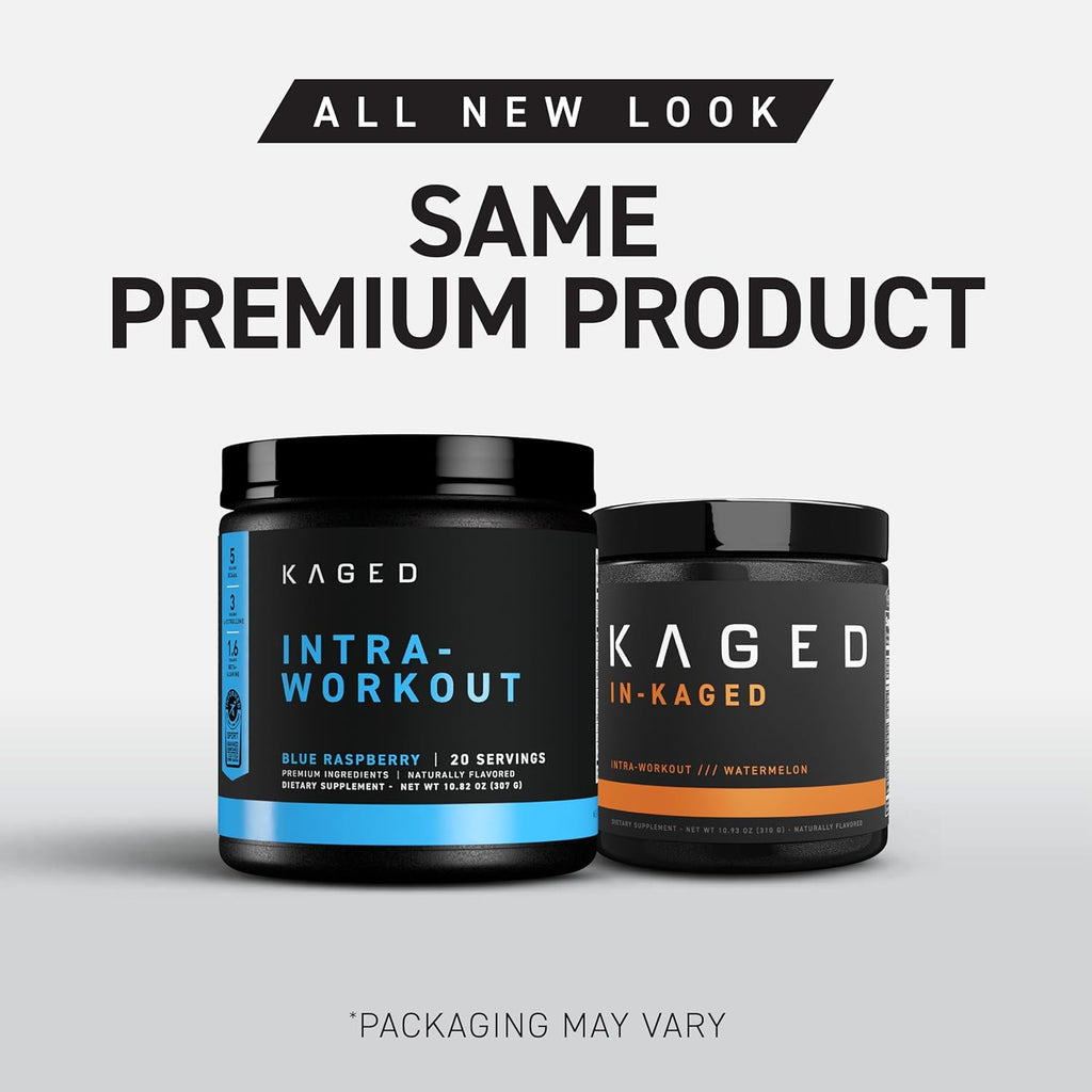 Kaged Intra-Workout Powder | Cherry Limeade | in BCAAs, L-Citrulline & Beta-Alanine for Endurance | 124 mg Organic Caffeine | Weightlifting & Strength | Supplements for Men & Women | 20 Servings