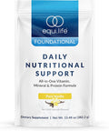 Equilife Daily Nutritional Support, All-in-One Multivitamin Meal Replacement, Pure Vanilla Flavor, 15G Plant Protein, Supports Overall Wellness Including Energy, Digestion, & Skin, 14 Servings