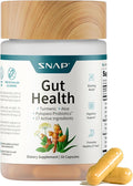 Snap Supplements Gut Health Supplement with Probiotics for Women & Men, Digestive Enzymes & Prebiotics - Turmeric, Aloe, Pylopass & Zinc, 50 Vegetarian Capsules
