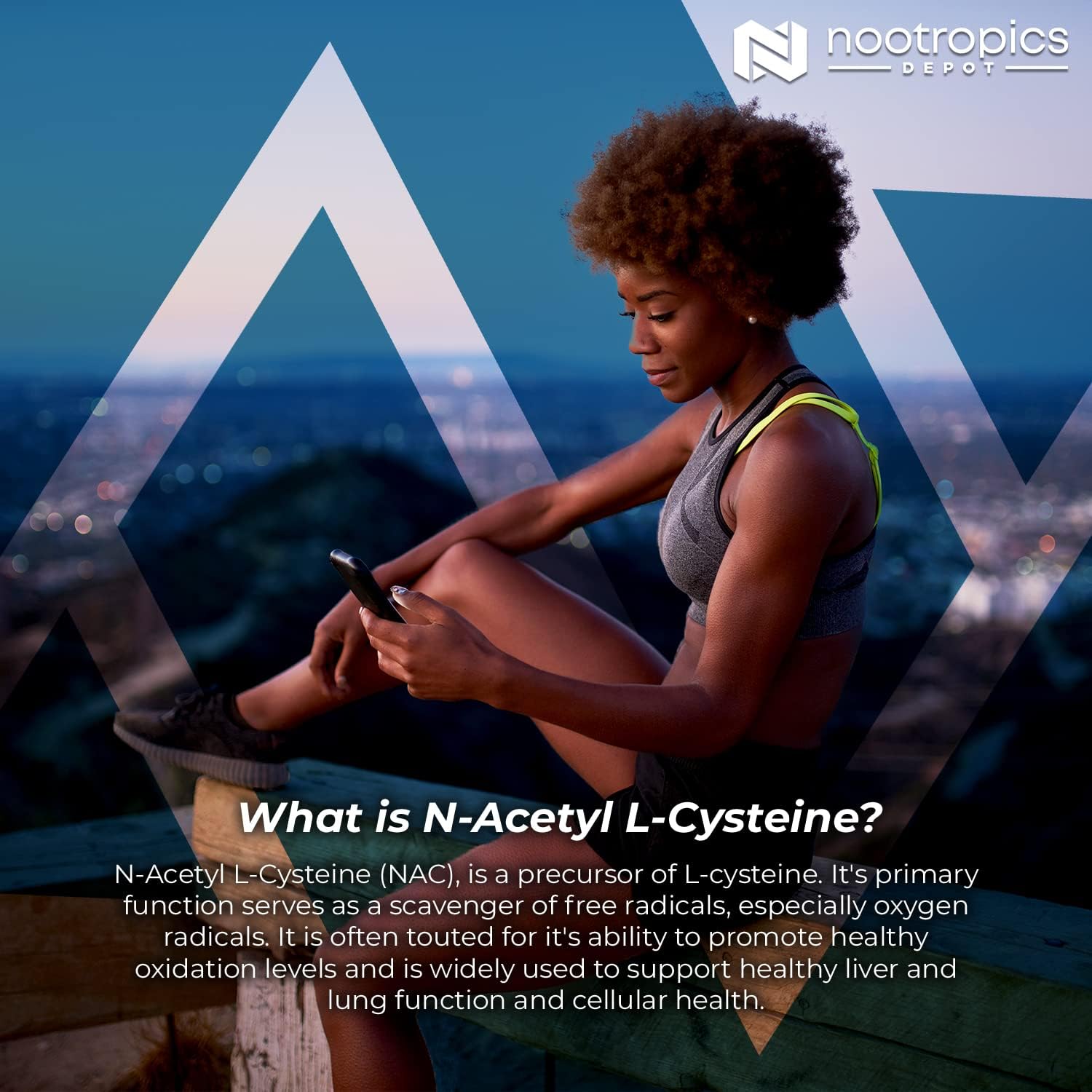 Nootropics Depot N-Acetyl L-Cysteine Capsules | 500mg | NAC | 60 Count | Supports Healthy Liver Function | Cellular Health | Glutathione Levels | Healthy Oxidation Levels