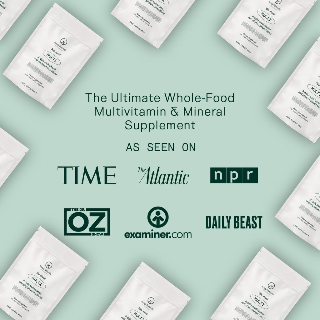 Adapt Naturals Multivitamin for Women & Men, Bioavailable Easy-to-Absorb Multivitamin Daily Supplement with Biotin, Niacin, Vitamin A, B, C, D, E, K1, Zinc, Magnesium - Immune Support - 30 Day Supply