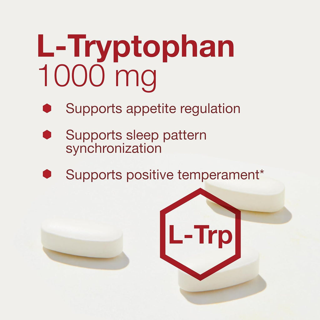 PROTOCOL FOR LIFE BALANCE L-Tryptophan 1000mg - Sleep Support Promotes Relaxation - 60 Tabs
