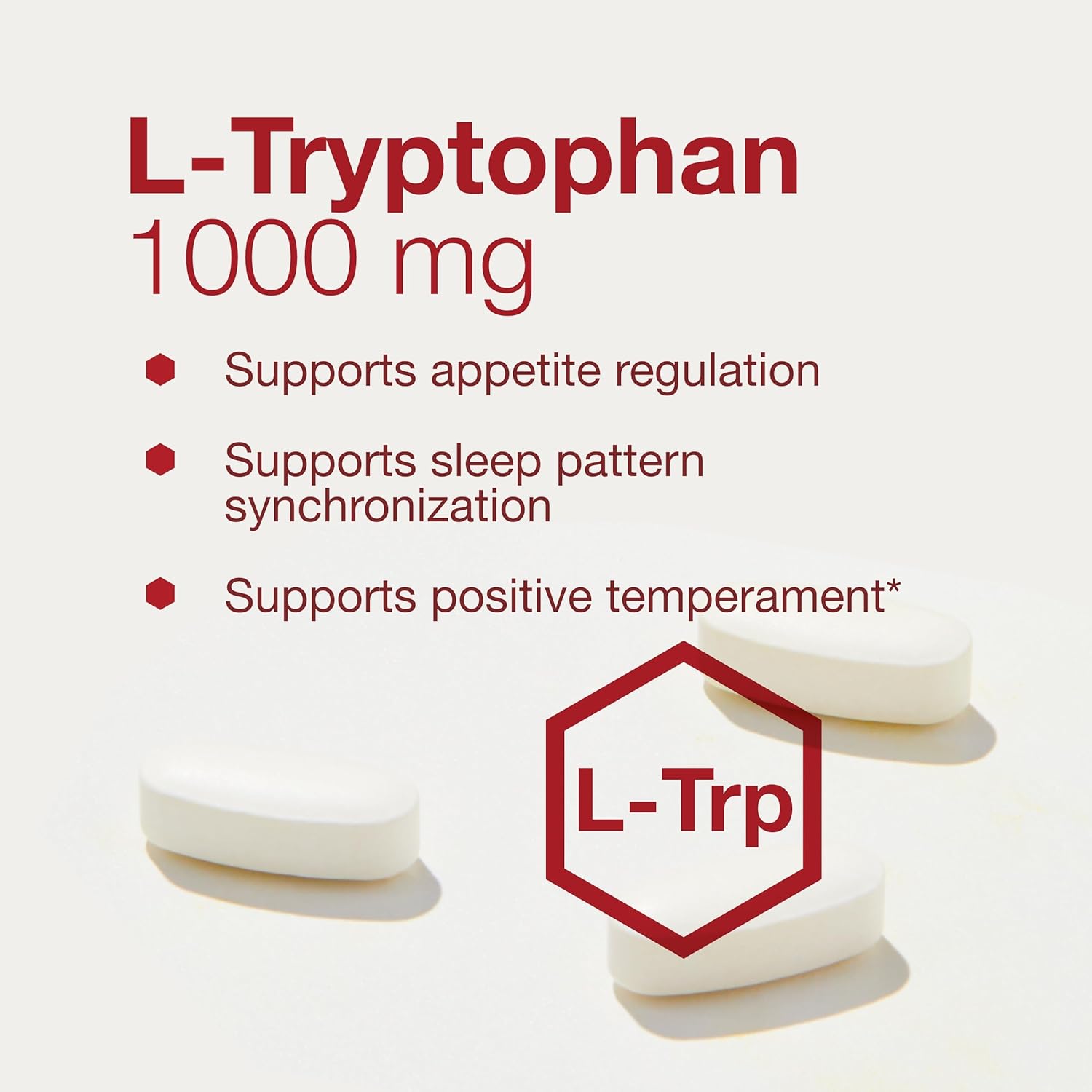 PROTOCOL FOR LIFE BALANCE L-Tryptophan 1000mg - Sleep Support Promotes Relaxation - 60 Tabs