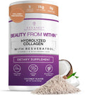 VITASEI Hydrolyzed Collagen Peptides Powder with Resveratrol & Vitamin C – Hair, Skin & Joint Support with Hyaluronic Acid – Colágeno Hidrolizado for Women & Men – Coconut Flavor, 16 oz (30 Servings)
