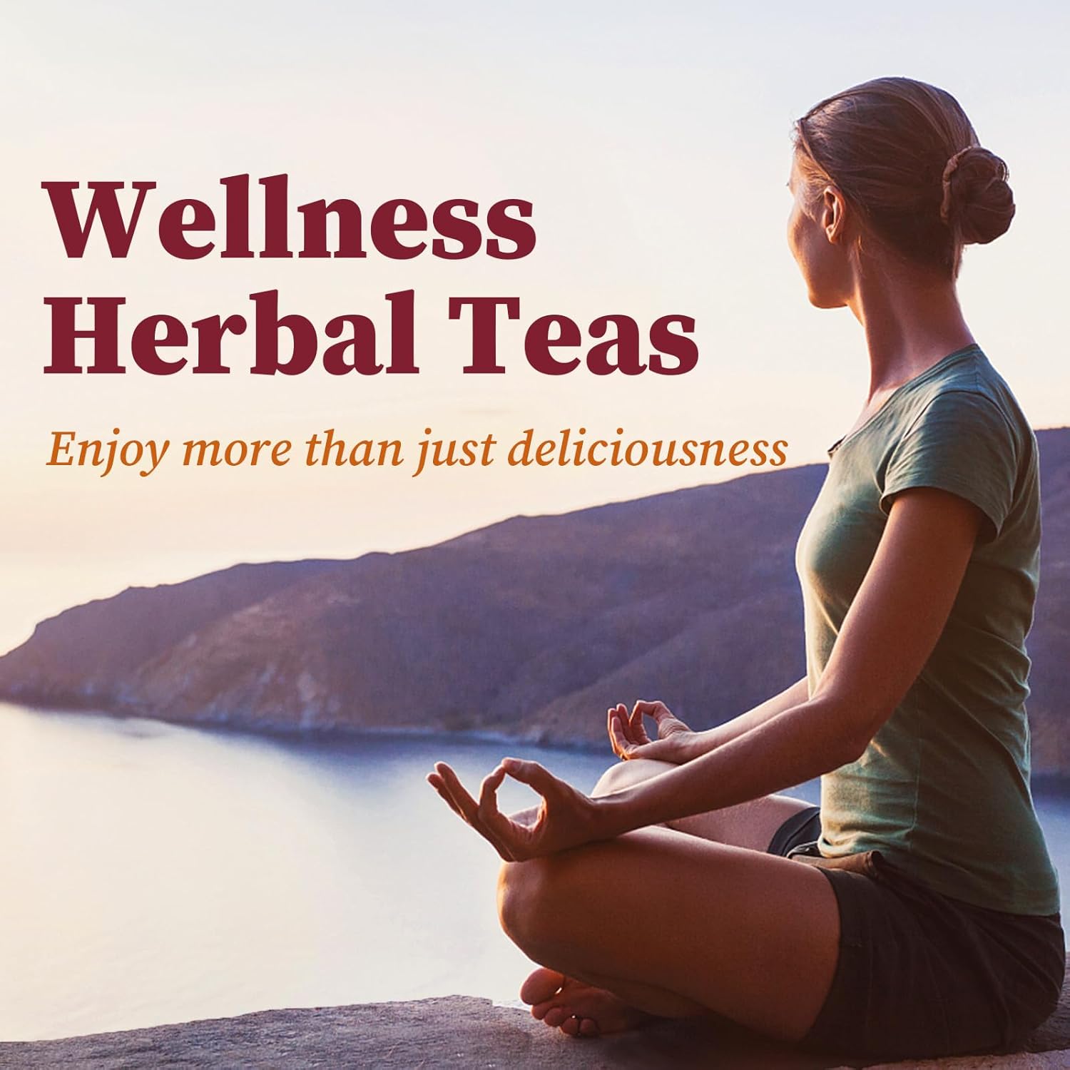 Fullchea - Cranberry Apple Tea, 45 Teabags - Cranberry Tea with Apple, Hibiscus, Rose & Licorice – Naturally Sweet & Tart - Non-GMO - Caffeine-Free - Wellness Support