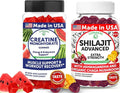 Lunakai USA Made Creatine & Shilajit Gummies Bundle – Recovery & Wellness Support – 60 Non-GMO Gummies Each
